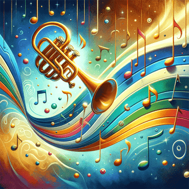 Funny trumpet melody